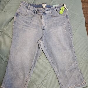 Maurices Soft Blue Cropped Jeans